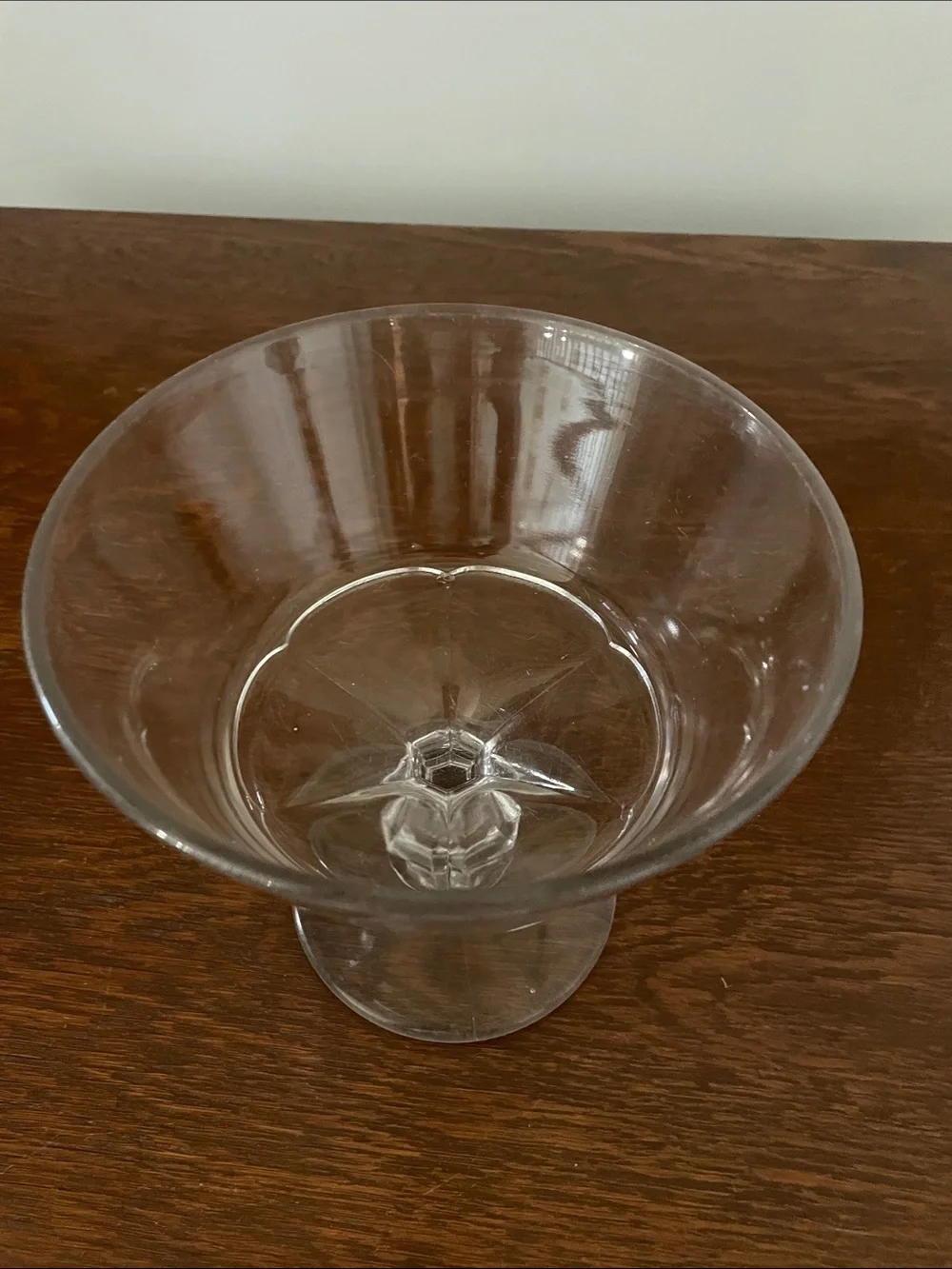 Clear Glass Pedestal Dessert Bowl - Elegant Home Dining